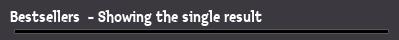 Bestsellers  - Showing the single result