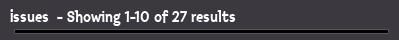 Issues  - Showing 1-10 of 27 results
