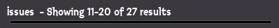 Issues  - Showing 11-20 of 27 results