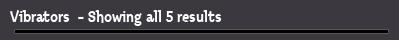 Vibrators  - Showing all 5 results