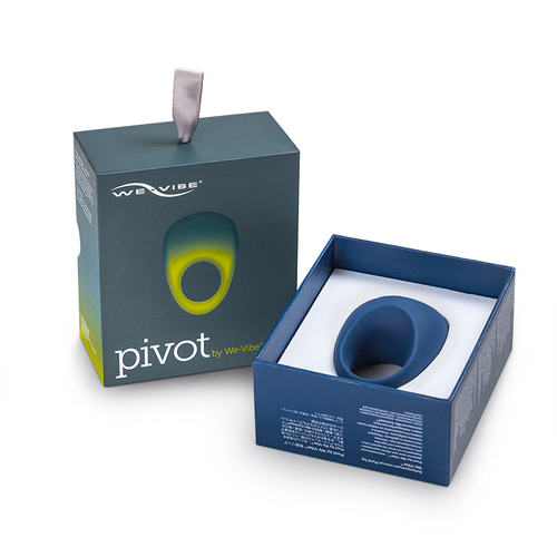 We-Vibe Pivot Rechargeable Silicone Vibrating Couples Ring Blue - $99.18