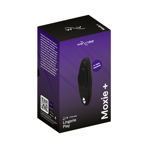 We-Vibe Moxie+ Wearable Clitoral Vibrator Satin Black - $118.75